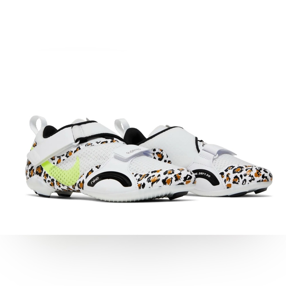 Nike SuperRep Cycle Leopard Print Women's Indoor Cycling Shoes - Size 6.5